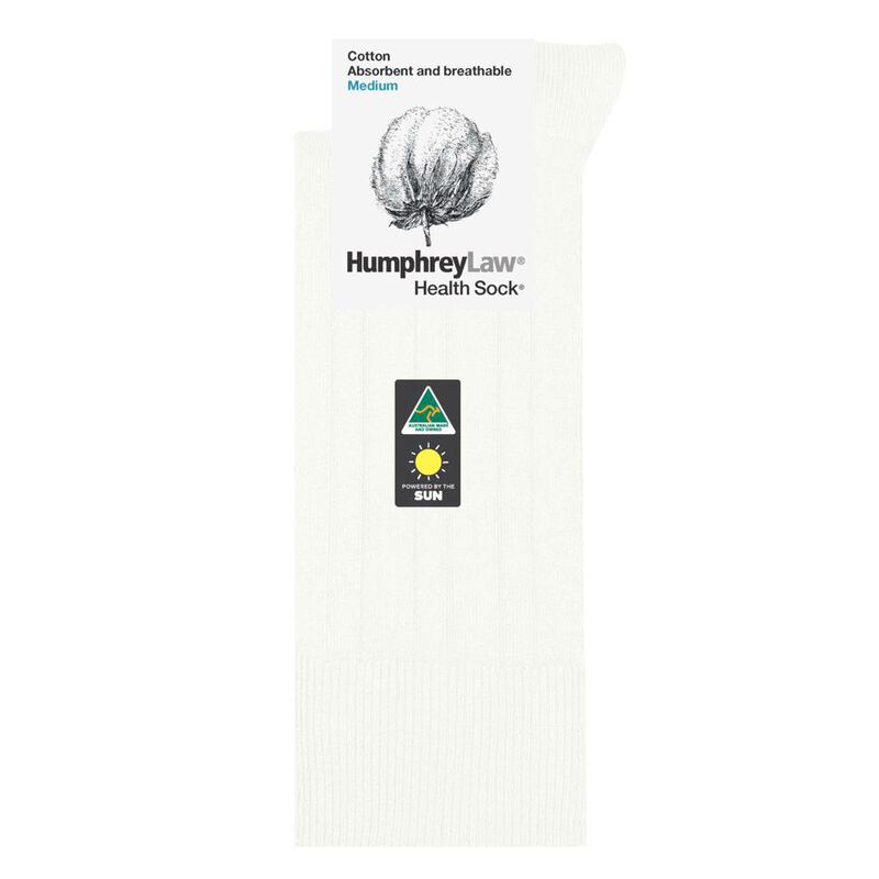Humphrey Law Pure Cotton No Tight Elastic Black Health Socks image number 5